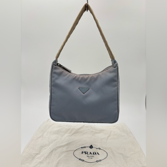 ❤️ Prada Vintage Mini Tessuto Hobo Nylon Bag A124M17#5 - Picture 3 of 15